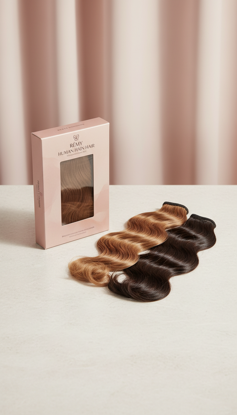 Remy human hair weft kit